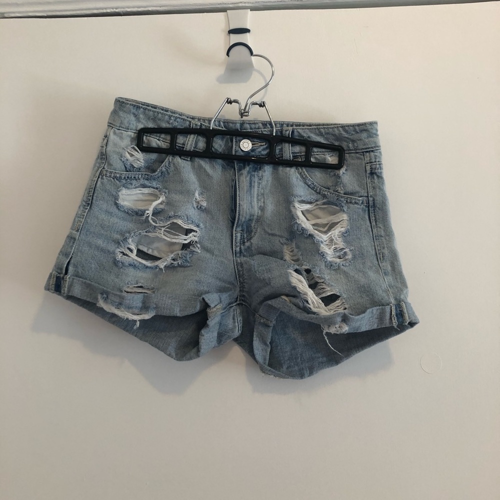 Denim shorts